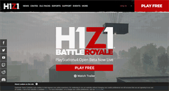 Desktop Screenshot of h1z1.com